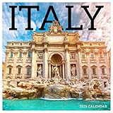 TF PUBLISHING 2025 Italy Wall Calendar - Large Grids for Appointments and Scheduling | Vertical Monthly Wall Calendar 2025 - Home & Office Organization - Thick Gloss Paper - 12'x12”