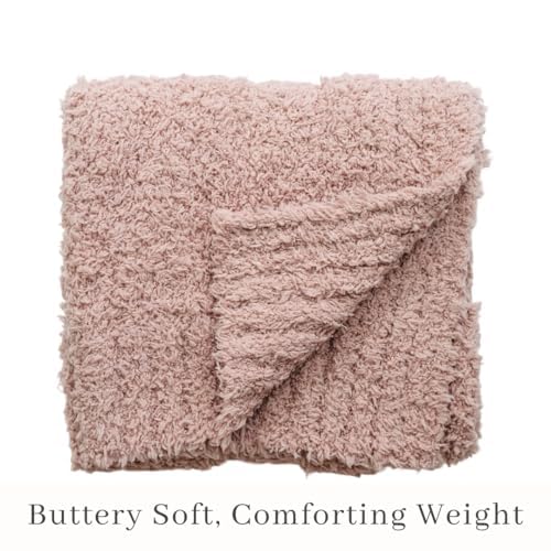 Image of SARANONI Bamboni Baby Blanket | Luxury Plush Super Soft Blanket | Breathable Comfort Infant Baby Blankets for Boys & Girls | Pink, Mini - 15 inch x 20 inch