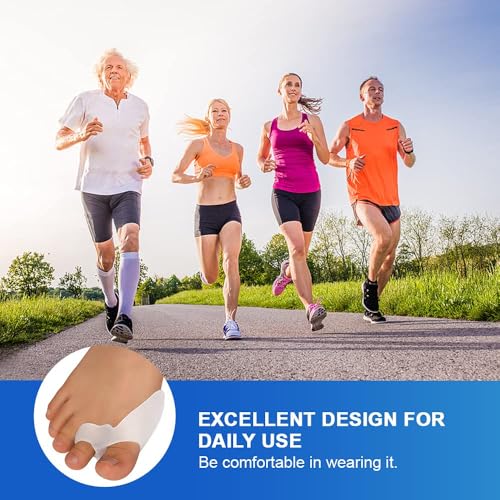 Image of Toe Separator for Feet Toe Spacers Correct Toes Yoga Silicone Hammer Toe Corrector for Women & Men Correct Toe Straighteners for Overlapping Toes (toe separator)