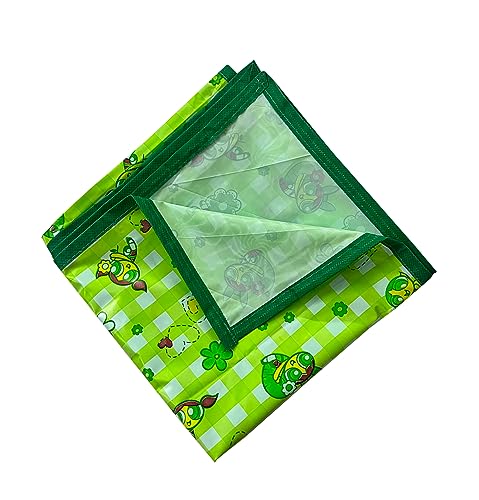 Image of EcoSoft Plastic Sheet,PVC Sheet for Kids,Rubber Sheet for Babies,Bed Wetting Protector(90 x 135 cm) (Green PPG)
