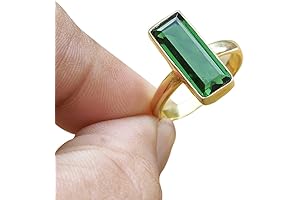 18K Yellow Gold Plated 925 Sterling Silver Ring for Trendy Women
