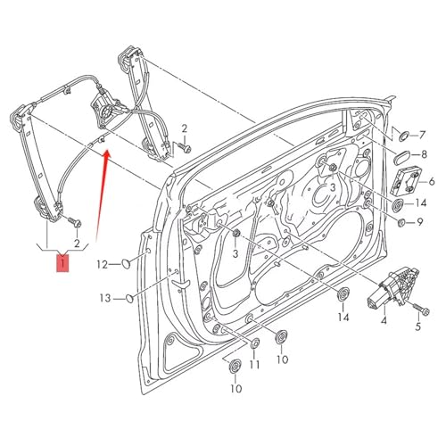 Lève-vitre électrique haut de gamme référence 4GD837461 pour Audi A6L C7