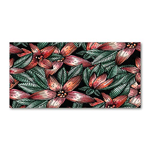 Splashback guard cuisine verre trempé 100x50cm rouge Tulup anti-projections