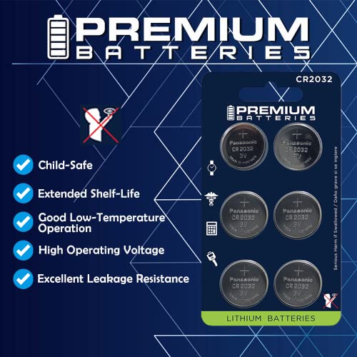 Premium Batteries Murata Cr2477 Lithium 3V Coin Cell Batteries Child-Safe (6 Pack) #TOP3