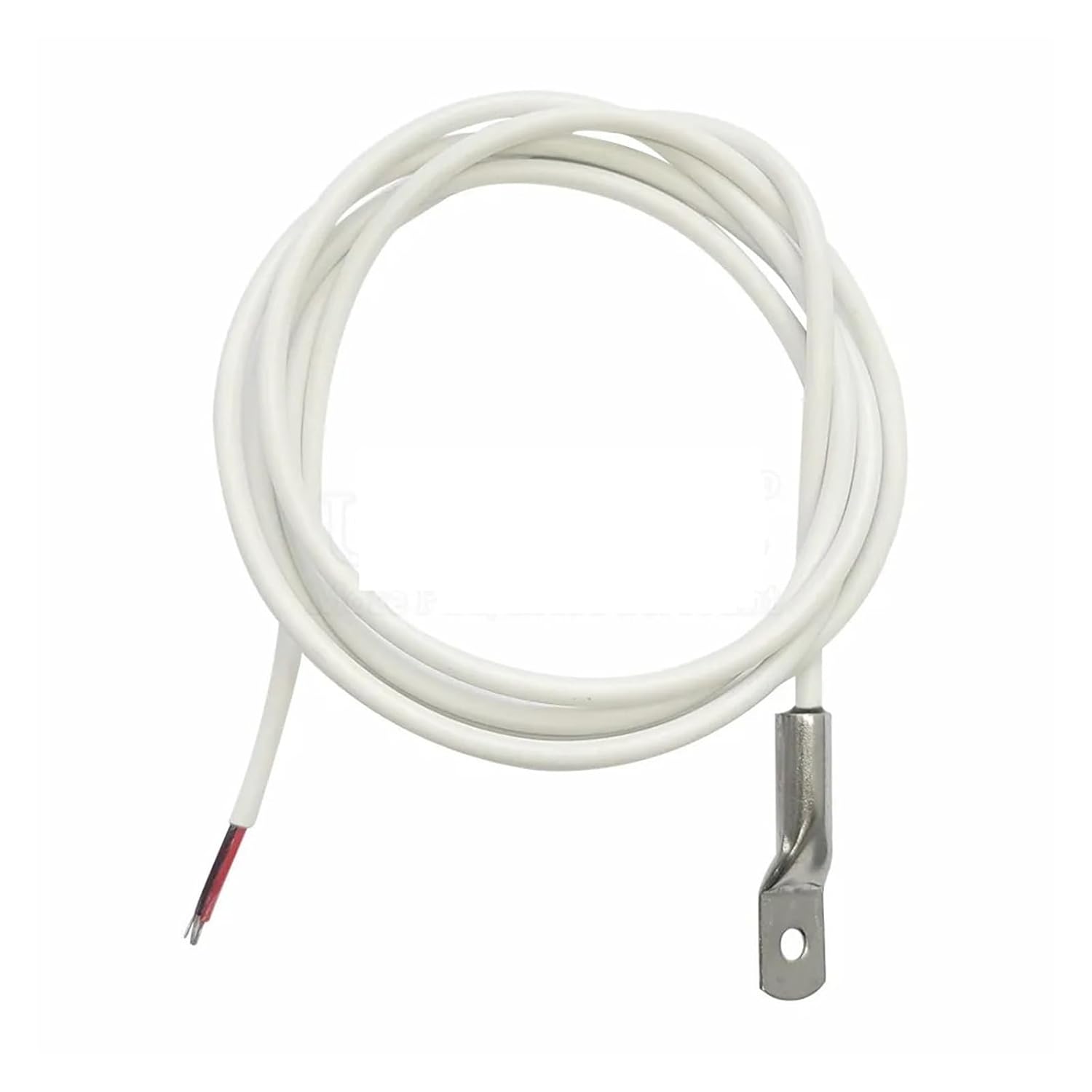 18B20 Temperature Sensor Module Probe Outer Diameter White 100CM Long(6x30)