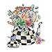 Mackenzie-Childs Blooming Kettle 750 Piece Shaped Puzzle from Galison - Shaped Jigsaw Puzzle, Featuring Original Artwork, Thick and Study Pieces, Challenging and Fun for Adults, Great Gift Idea!