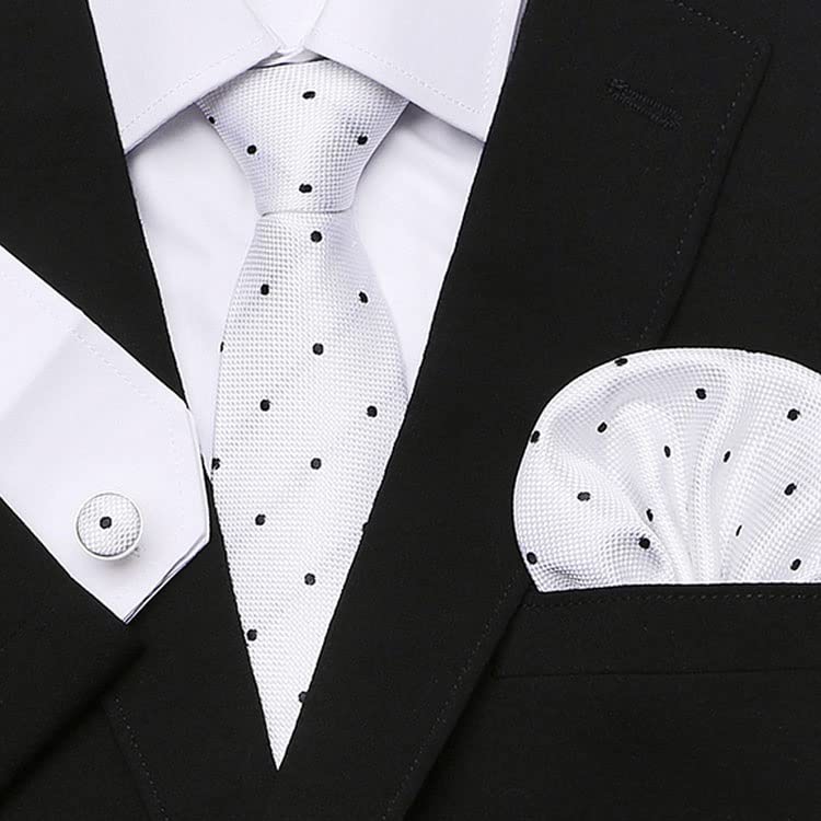 Corbata de seda tejida con caja para regalo miniatura 3