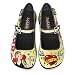 Hot Chocolate Design Chocolaticas Tattoo Women's Mary Jane Flat Multicoloured HCD 39