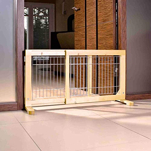 Image of Trixie Adjustable Wooden Dog Barrier Gate for Doorways & Stairs