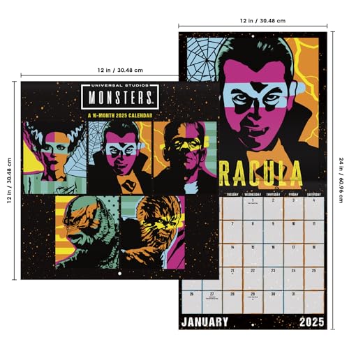 2025 Universal Monsters Wall Calendar