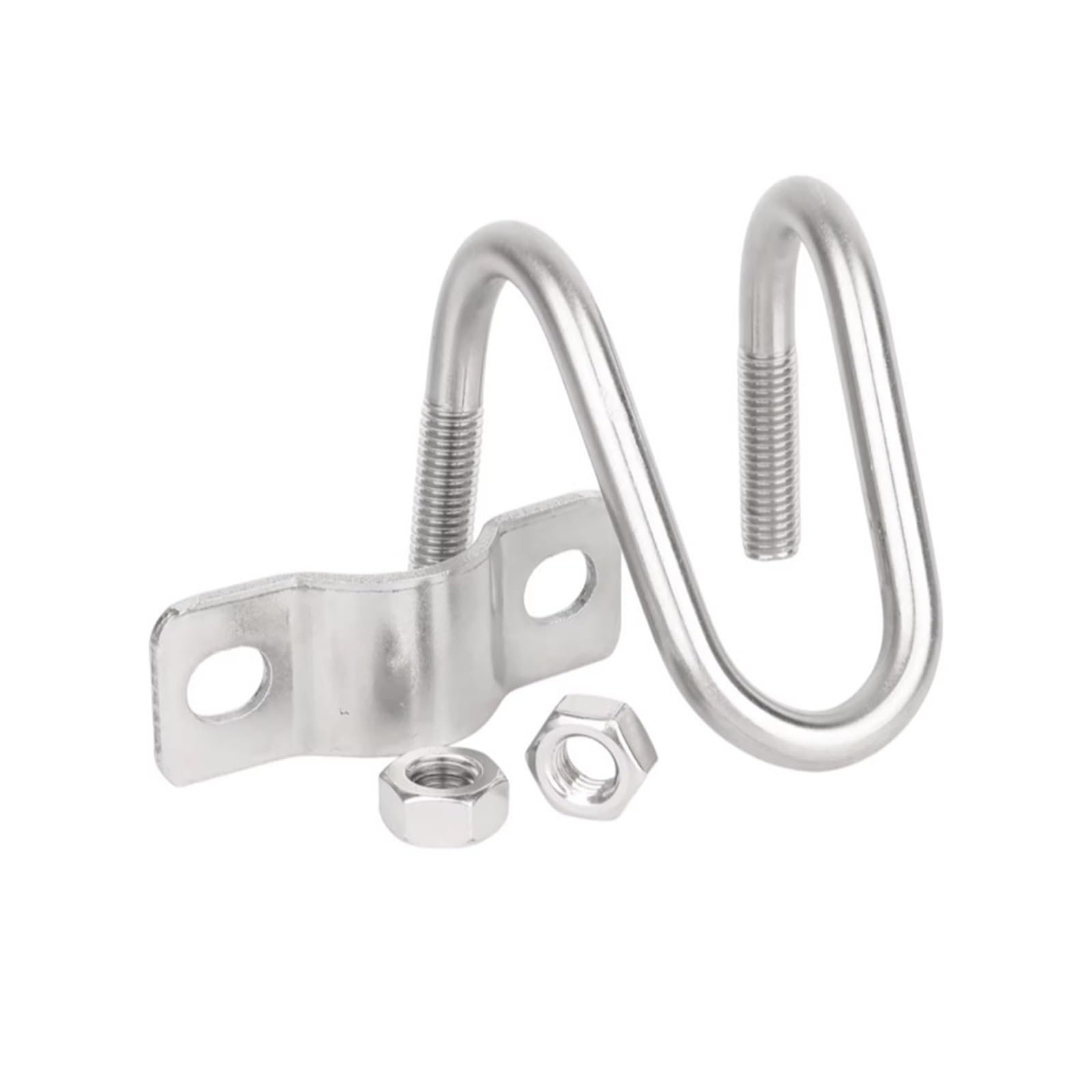 Bullone Cerchio a forma di morsetto for tubo trasversale con doppio bullone a forma di U M8 in acciaio inossidabile 304(M8x50x33mm(1set))
