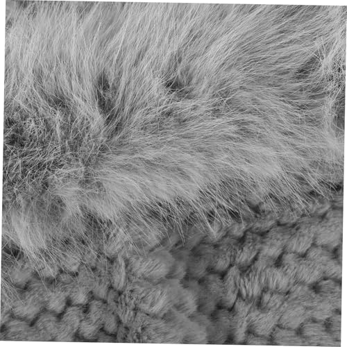 1set Winter Warm Suit Women's Bear Ear Hat Scarf Set Windproof Gloves Warm Mask Cycling Accessory Fashionable for Outdoor Activities Grey3