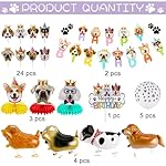 39 Pcs Dog Party Decorations - Birthday Banner, Honeycombs, Balloons & Cupcake Toppers for Dog Lovers - Image 3