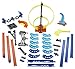 Hot Wheels Toy Car Track Builder Track Vertical Launch Kit Playset & 1:64 Scale Vehicle, 50 inches Tall with 36 Component Parts