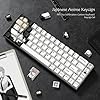 Rainy Japanese Anime Keycaps 60 65 75 100 Percent,Cherry Keycaps130 Keys PBT Dye Sublimation Custom Keycaps Set for Mechanical Keyboard 61/64/75/84/87/104/108 Layout with Key Pulle (Black) - Image 2