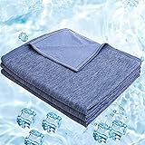 Lightweight Summer Cooling Blanket for Hot Sleeper Twin Size, Cool Blankets for Sleeping, Thin Cold...
