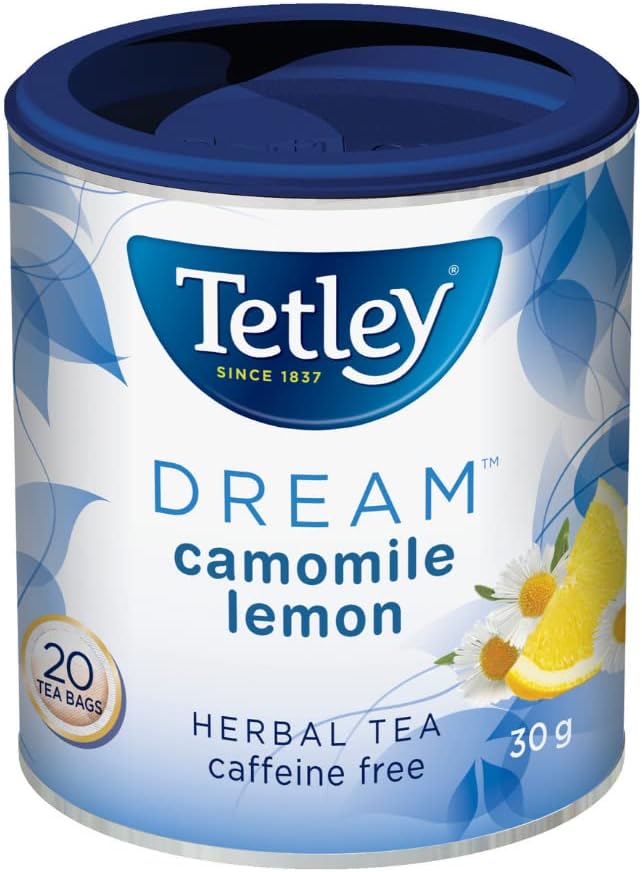 Tea Dream (Camomile Lemon) Herbal Tea, 20-Count Round Bags {Imported from Canada}