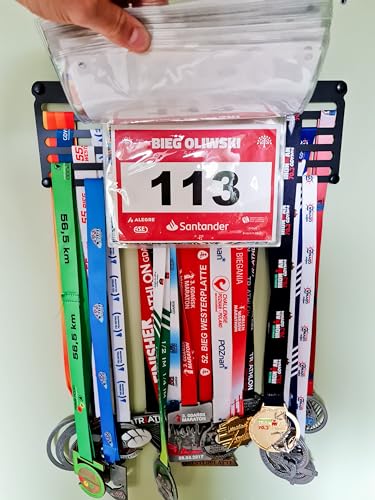 RUNGIFT Startnummernhüllen Lauf – 10er Set Klare Schutzhüllen für Startnummern – Passend für Rungift Medaillenhalter – Transparentes Etui für Laufnummern, Marathon & Trail
