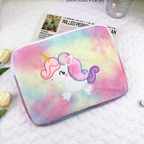 iPad Computer Bag 13inch Stocking Stuffers Cute Bread Liner Bag Laptop Sleeve Tablet Notebook Case Nice Gift (Pink&Purple)