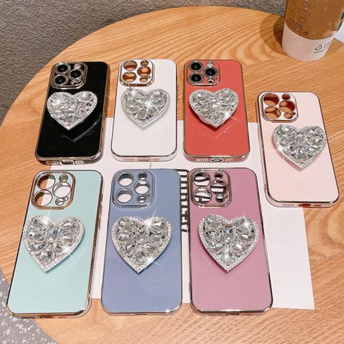 Coque Samsung S23 silicone cœur diamant idée cadeau originale