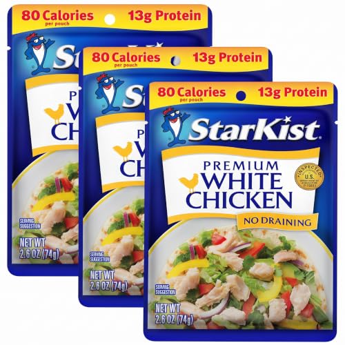 StarKist Premium White Chicken - 2.6 oz Pouch (Pack of 3)