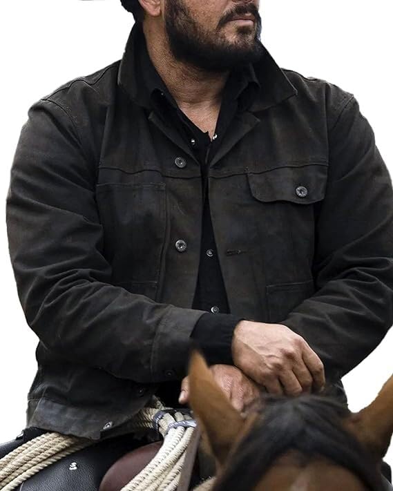 Men’s Cole Hauser TV Series Rip Stone Wheeler Rench Style Stylish Black Cowboy Jacket-Be the Alpha in Your Pack2