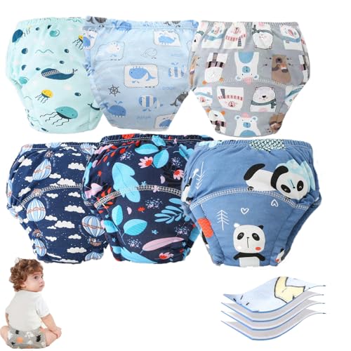 Potty Training Underwear, Training Pants, Unisex Toddler Pee Pant, Toilet Trainings Pants Breathable (J,Medium)