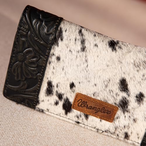 Image of Wrangler Wristlet Wallets Western Wallet for Women Floral Tooled Womens Wallet Boot Stitch Purses | Tooled