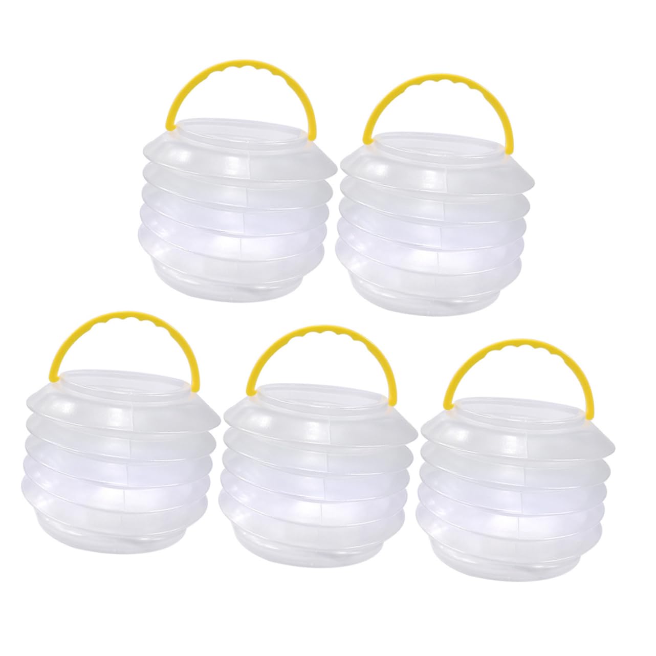 IMIKEYA Artist Brush Washing Bucket 5 Sets Collapsible Paint Brush Washer Portable Watercolor Paint Cleaning Basin Carrying Handles