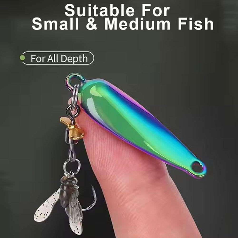 Leurre de pêche à hélice en métal pour attraper des poissons, hélice rotative à la mouche, appât souple à paillettes métalliques, appât de pêche à la mouche bionique avec hélices, livré avec parfum