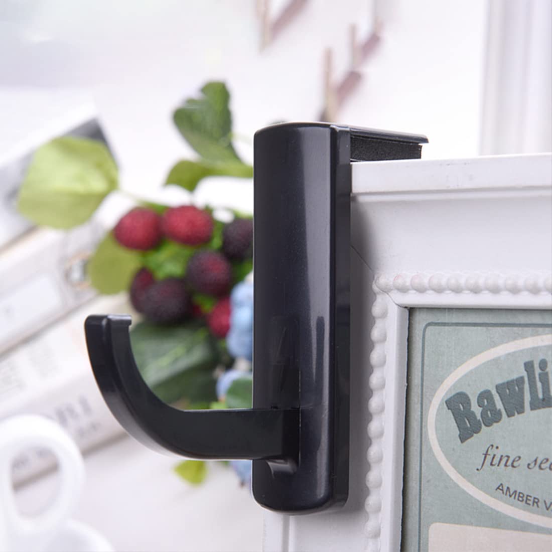 Supporto Cuffie Da Parete LIUJZZJ - 4 Pezzi, Nero, In Plastica, Per Organizzare Scrivania