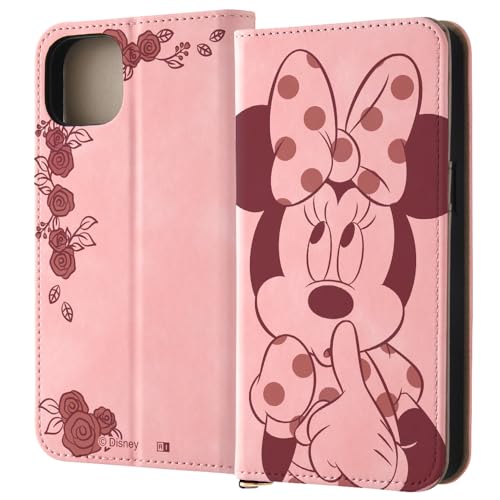 イングレム iPhone 15 Plus用 ケース ミニー ディズニー 手帳型 iPhone15Plus アイフォン15プラス 手帳型ケース レザー 丈夫 ソフト ハード キャラクター かわいい 可愛い カード収納