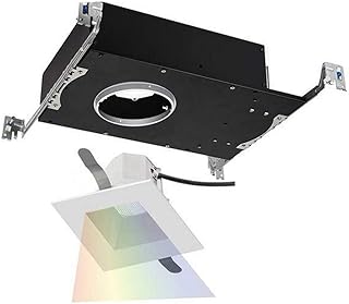 WAC Lighting R3ASDT-N830-HZWT Aether Square Trim with LED Light Engine Narrow 25 Beam 3000K Soft, Haze White