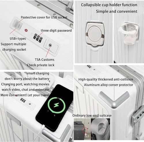 Suitcase Luggage Large Capacity Carry On Luggage with USB Charging Port TSA Customs Lock Light Suitcase Suitcase with Wheels3