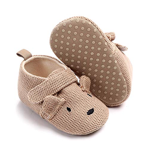 Newborn Baby Boys Girls Knit Flats Anti-Slip Soft Sole Toddler First Walk Shoes3