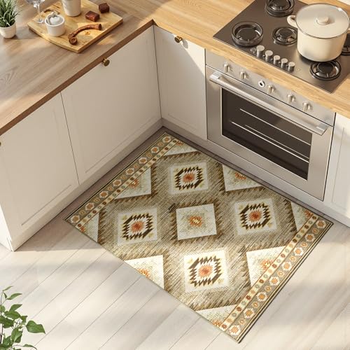 Area Rug 2x3 Rug Machine Washable Non-Slip Low Pile Print