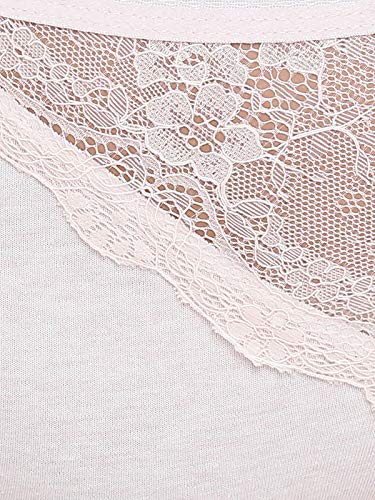 Image of Clovia Women's Cotton Mid Waist Hipster Panty with Lace Insert