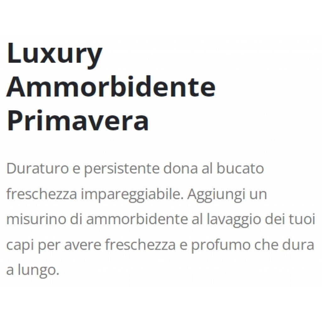 Luxury Ammorbidente Primavera, ammorbidente concentrato, detersivo liquido per bucato, 40 lavaggi, 900 ml + portachiavi Beni Culinari