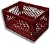 24qt New Red Color Milk Crate