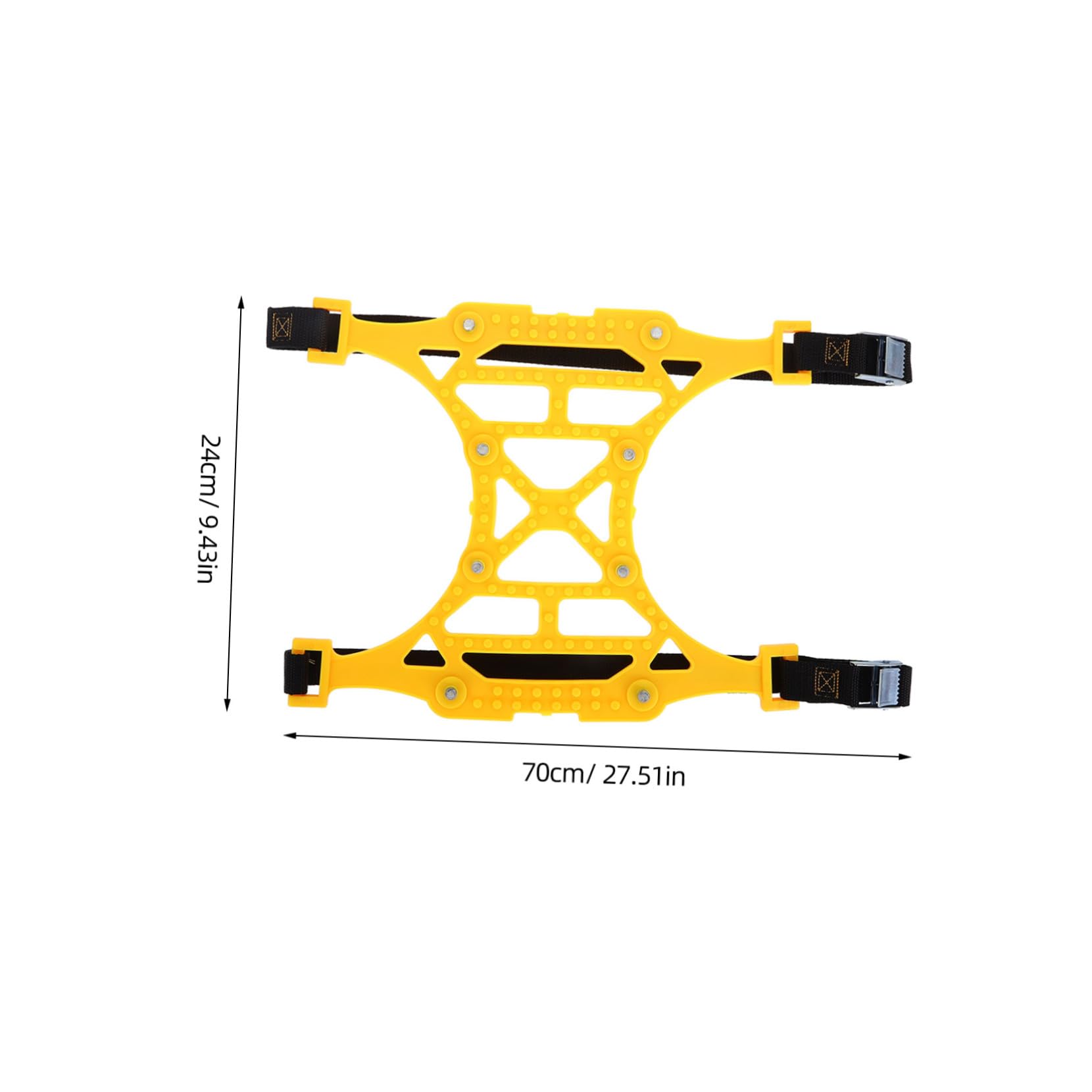 OUNONA Portable Slip Snow Chain for Car Tires Durable Winter Tire Chains for Enhanced Traction and for Various Car Models Reliable Skid Performance