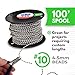#10 Ball Chain 100ft Spool – Nickel Plated Steel Beaded Chain for Pull Chain, Jewelry, Crafts, Labeling | Nickel Plated Bead Chain for Industrial, DIY & Dog Tag Uses | USA Made - 4.5mm