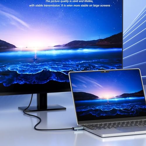 Image of Tobo 2-meter long HDTV to VGA cable - Clear signal transmission - Compatible with laptops, desktop computers, gaming devices, Plug and Play, HDMI to VGA cable TD-1564CC