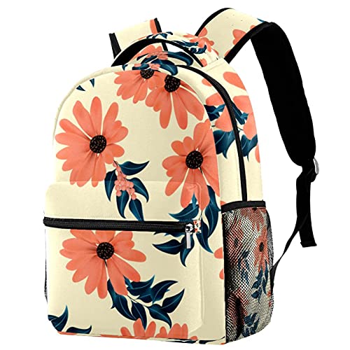 Sac à dos de voyage avec porte-bouteille isotherme et motif floral mixte