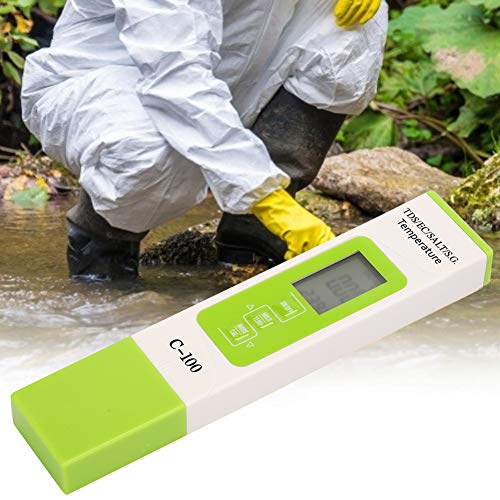 5 in 1 Water Quality Tester Salinity EC Seawater Tester Pool Salt Tester Digital Salinity Tester for Swimming Pool, Aquariums, Seawater
