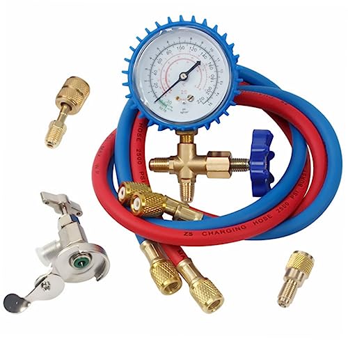 Set de Manómetro para Reparación de Aire Acondicionado de Auto