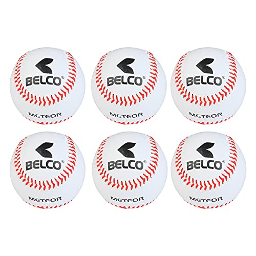 Image of Belco Baseball, Competition Grade Baseball Ball Official Size (PVC Baseball Pack of 6)