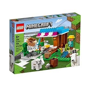LEGO® Minecraft® The Bakery 21184 Building Kit; Fun Gaming Toy with a Villager and a Creeper™;for Kids Aged 8+