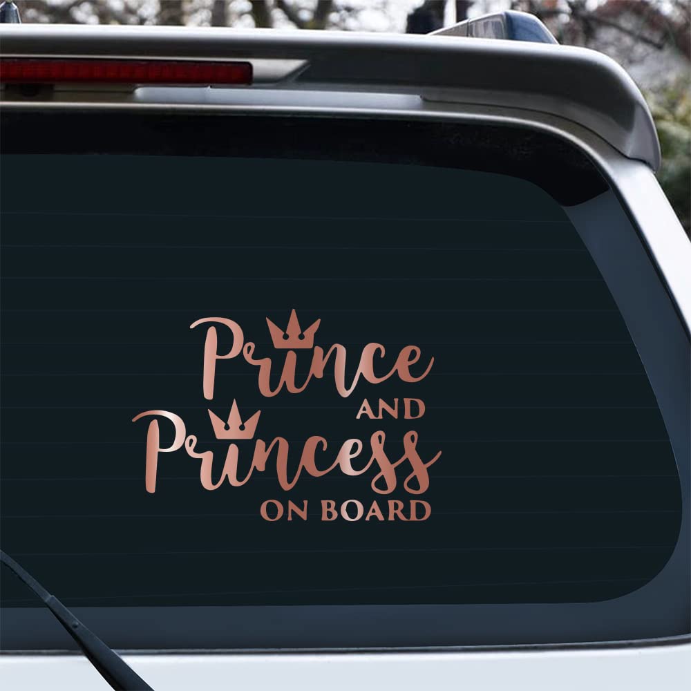 Segnale Auto 'Little Princess On Board' – 2 Pezzi Riflettenti In PVC, Adesivi Per Sicurezza Bambini In Auto