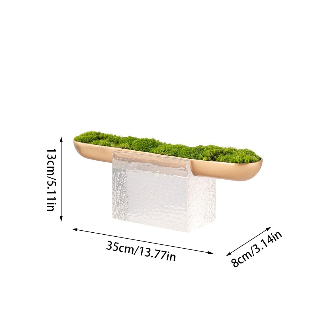 Fleurs Artificielles Simulation de Plante Verte de Style Chinois, Ornements de Table de Restaurant, décoration créative en Mousse simulée Fleurs Artificielles pour L'extérieur
