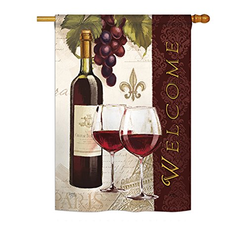 Drapeau vertical multicolore de qualité supérieure Happy Hour 71x101 cm